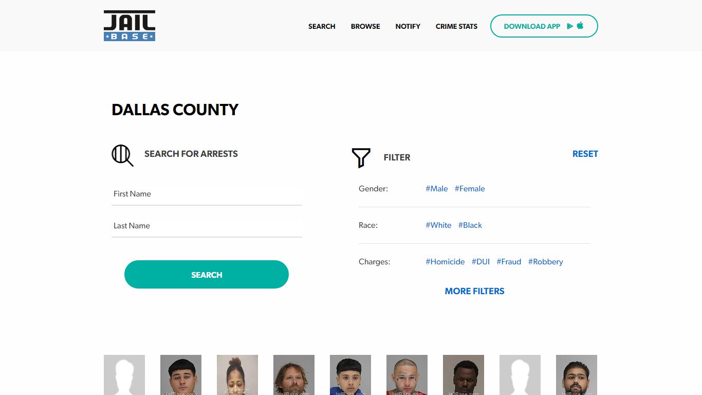 Dallas County Jail Inmate Search and Mugshots | JailBase